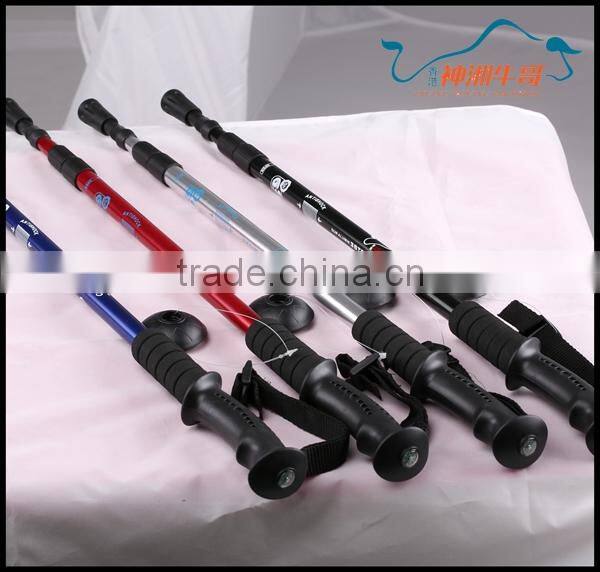 Collapsible pole Anti Shock Hiking Stick Walking Sticks