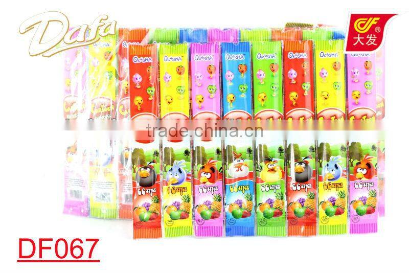 Dafa cartoon fruit chew CC stick candy