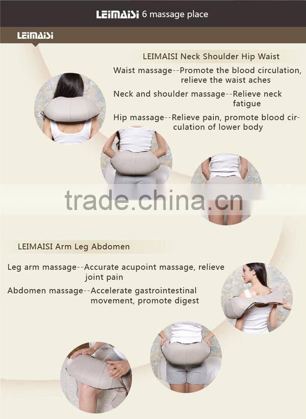 TUV Ruian LEIMAISI PU OEM home kneading body portable massage belt