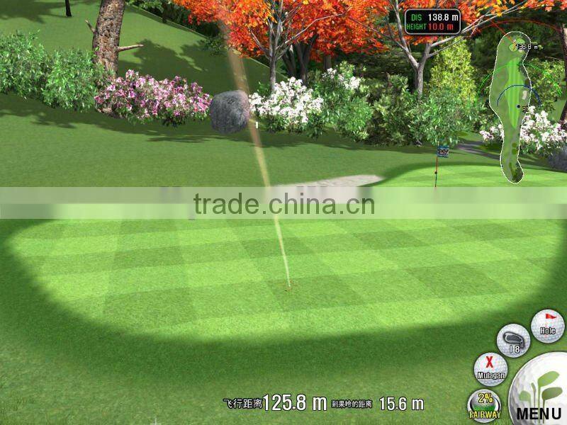 screen golf simulator