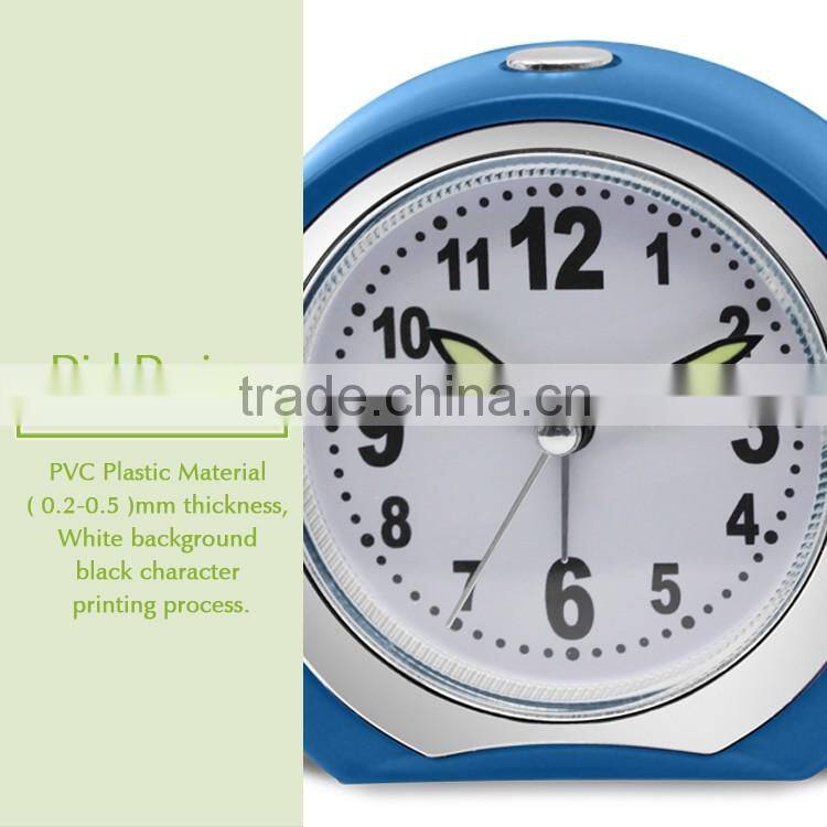 BB08004 Home decoration Ananlog Table beep alarm clock with moon shape