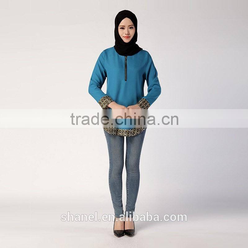 new muslim women loose blouse shirts