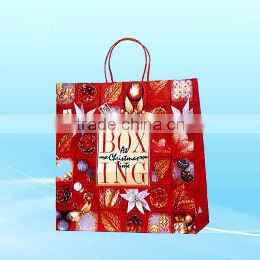 Elegant paper shopping bag for wine