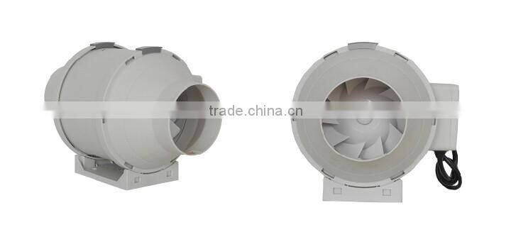 100mm Black Plastic Inline Duct Fan