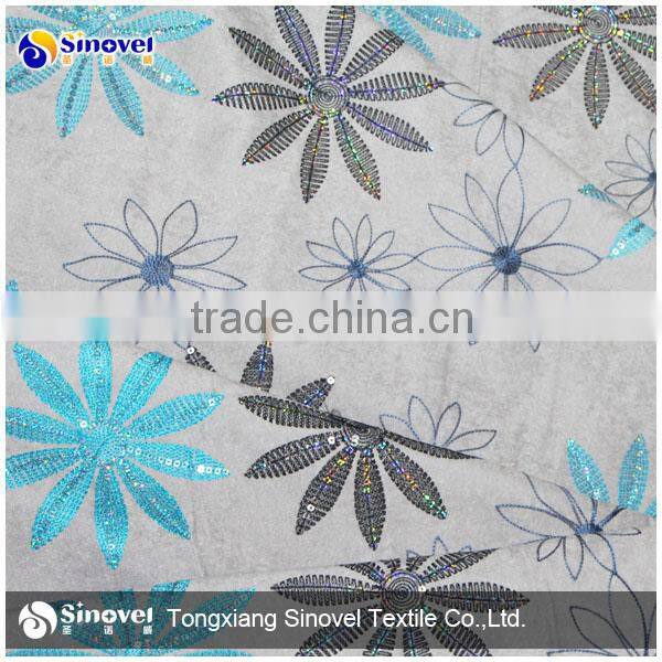 Polyester Embroidered Fabric