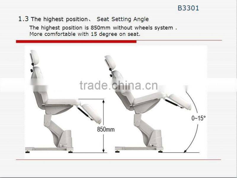 AYJ-B3301 cosmetic electric beauty bed /beauty salon facial bed