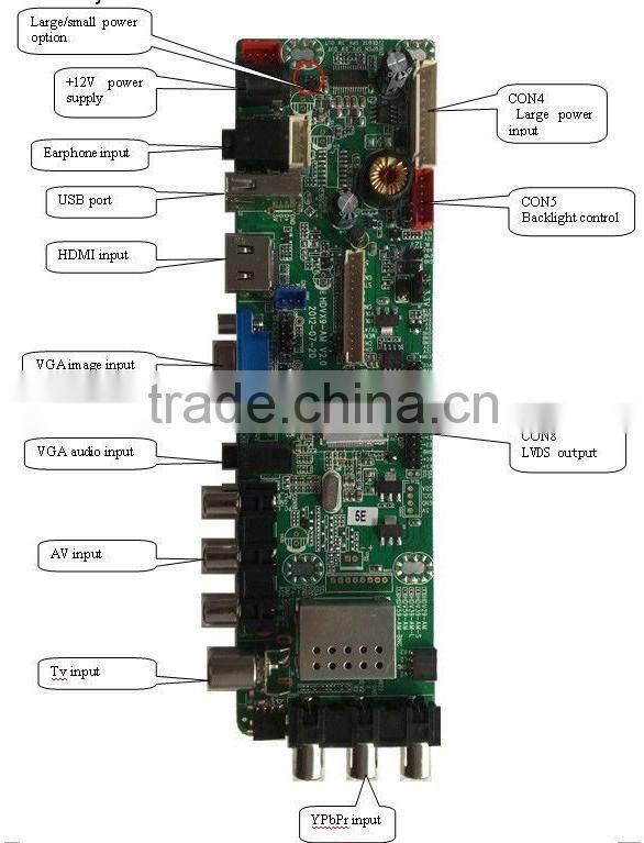LCD TV Control Board Sanyo TV Motherboard Support Flat Screen