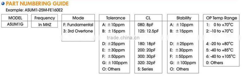 UM-1 SMD Quartz Crystal