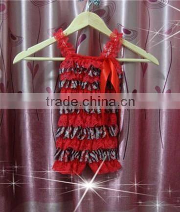 New Arrival Fashion Baby Girls Body Suit Organic Baby Clothes Lace Ruffled One-piece Romper Super Soft Cotton Jumpsuit For Girl