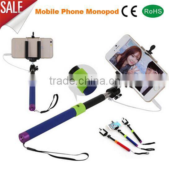 2015 factory supply portable wired monopod
