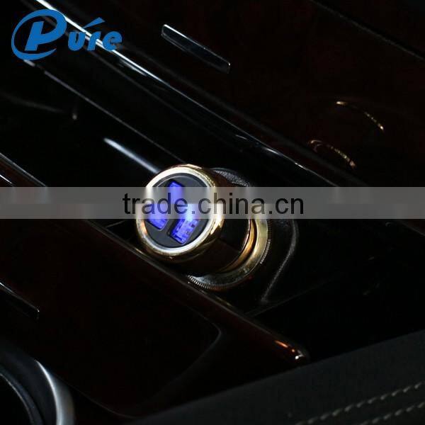 Promotional Wireless12V Car Charger 5V 2.4A Charger Mobile Dual USB Car Charger for iPhone 6 | for Samsung Portable 12v Car