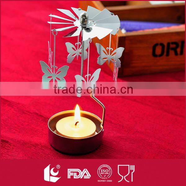 Flat rotary flower shaped bulk tealight candle holders