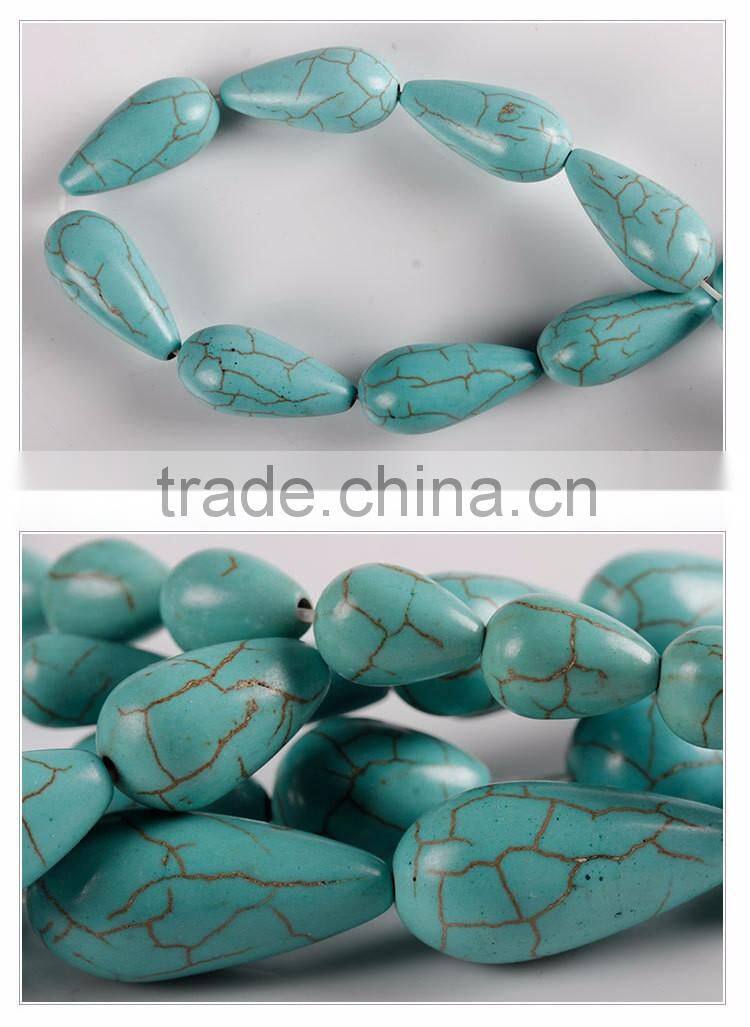 2016 new fashon hot sale korean japan jewelry stone green bead 12MM 14MM 15MM 16MM 24MM cheap DIY turquoise bead bracelet
