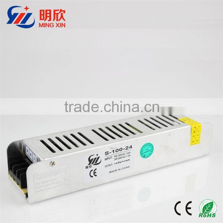 2016 New Design Slim Style Switching Power Supply 100W DC/AC 24V LED Power Supply