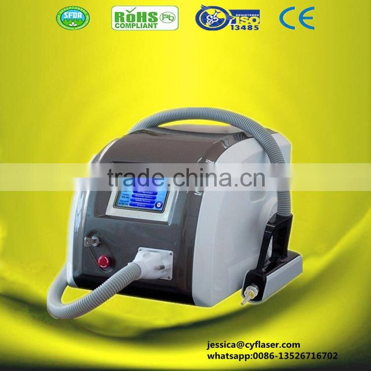 2016 HOT! Q switch Portable ND YAG laser tattoo removal machine