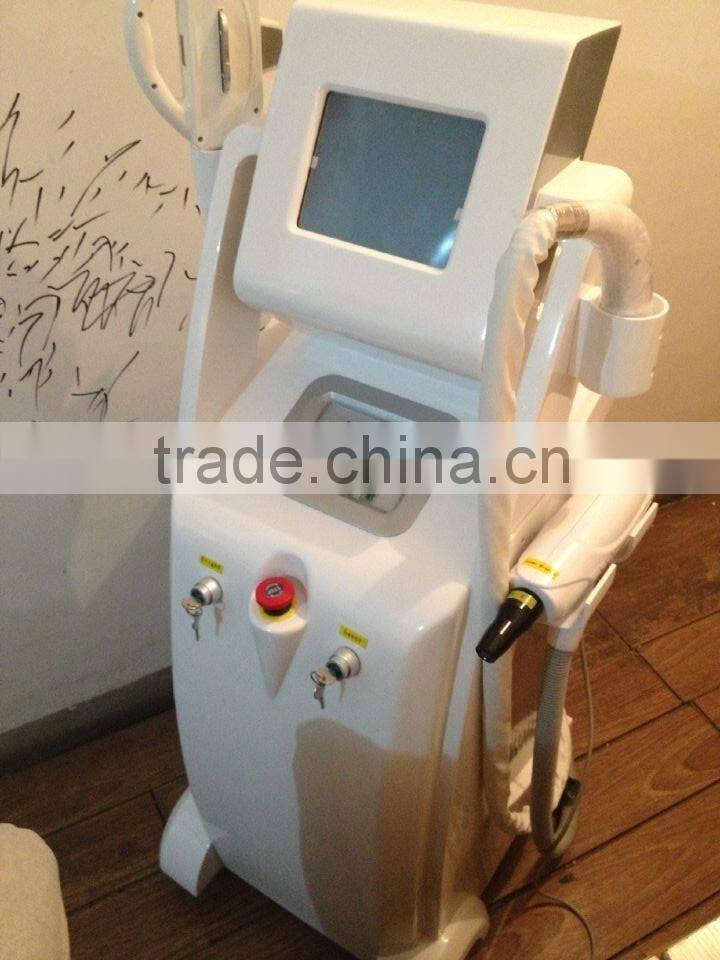 2016 Alibaba express effective E-light rf nd yag laser multifuction machine for skin rejuvenation /tattoo removal/chloasma