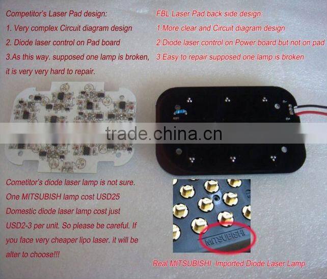Japan imported lamp CE approved lipo laser for fat burning lipo laser for fat burning