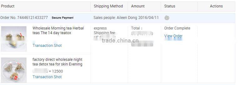 Hot Selling Herbal Private Label detox tea 28 day