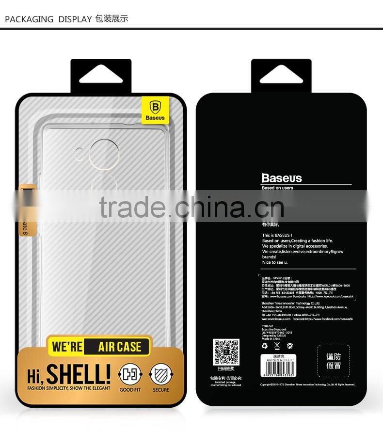 Original Baseus brand sample case ultra thin transparent soft TPU Back Cover Case For HUAWEI Mate 8