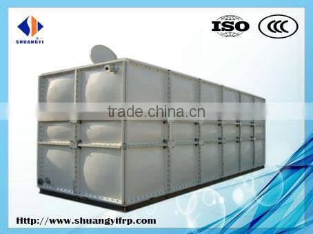 FRP Food Grade Panel Water Storage Tank / Concrete Base Water Tank