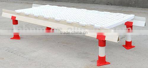 2017 high quality white color chicken plastic slat flooring
