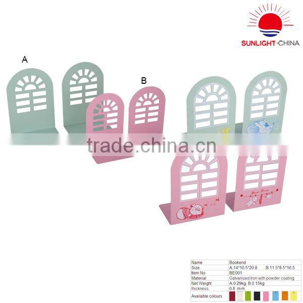 BE001 metal bookends/colorful bookends/metal book stand