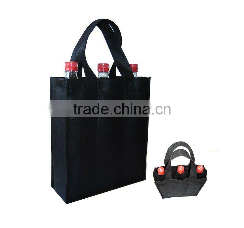 Extended promotional non-woven bottle bag
