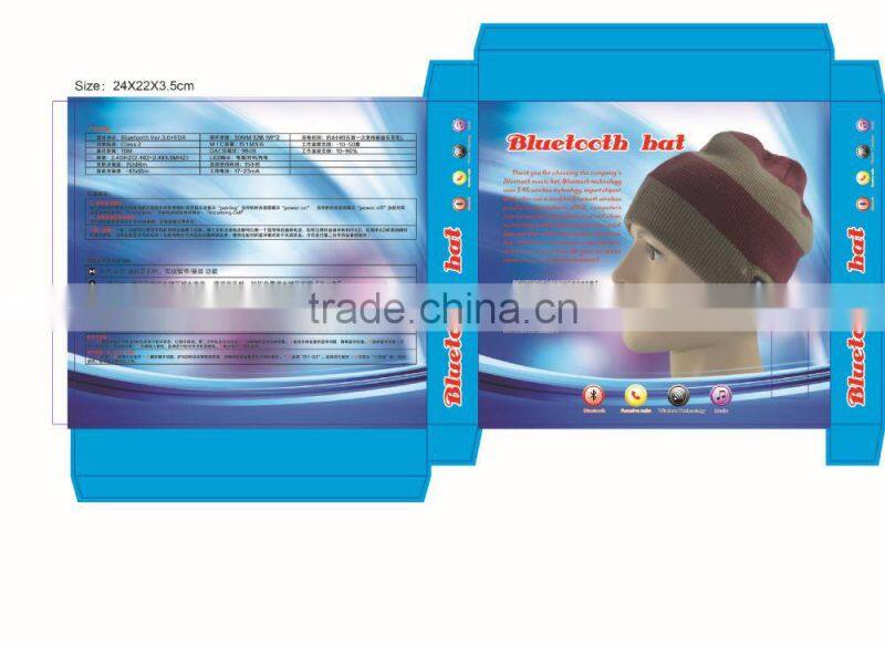 2015 Fashionable Cable Knit Wireless Bluetooth Hat Supplier