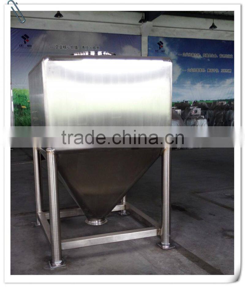 Customized High-qulity Stainless Steel SUS 304 SUS 316L Medical /Mixing Square Hopper / Turnover Hopper