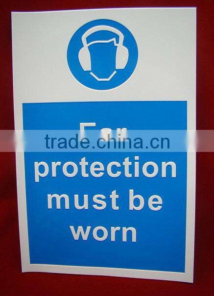 Cheap printing custom adhesive ear protection sticker labels a4