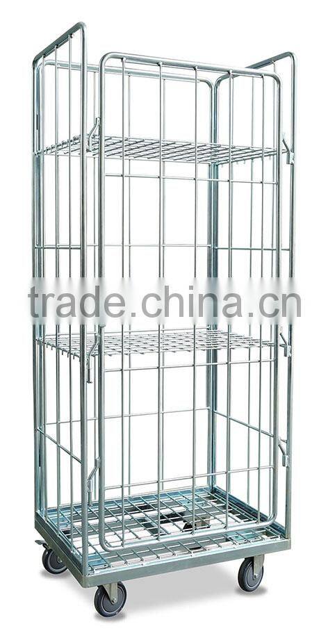 Fold up Linen Roll Cage for Laundry Sector