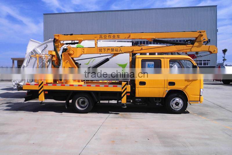 4x2 Dongfeng Double Cab Overhead Working Truck