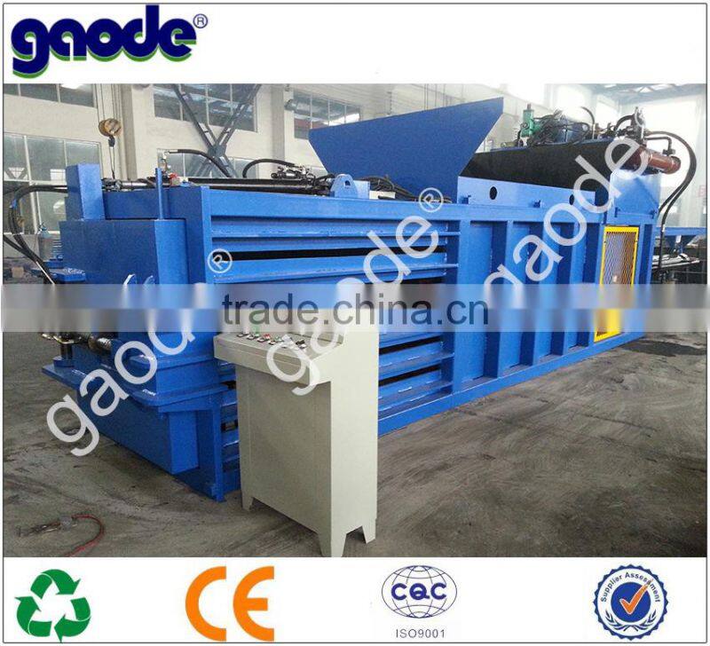 Semi Automatic Used Paper Recycle Horizontal Hydraulic Baler