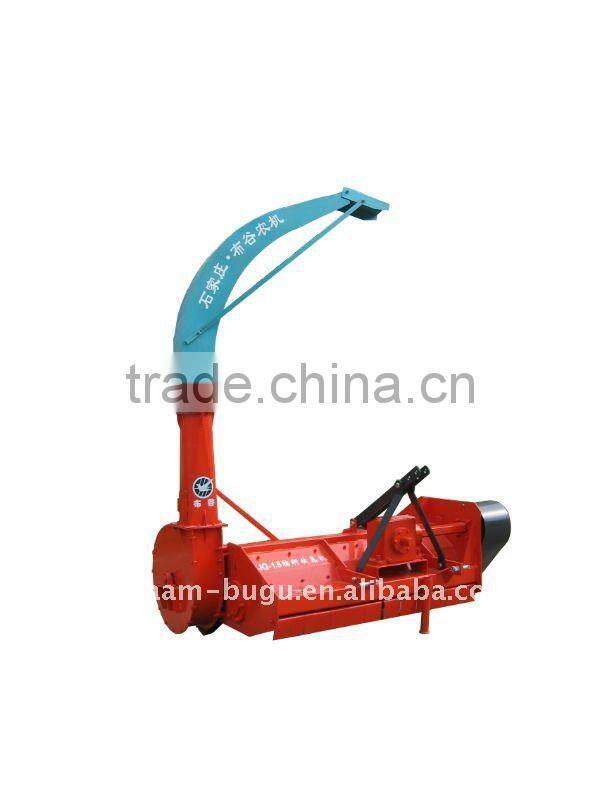Modified straw silage combine mulcher shredder with collector