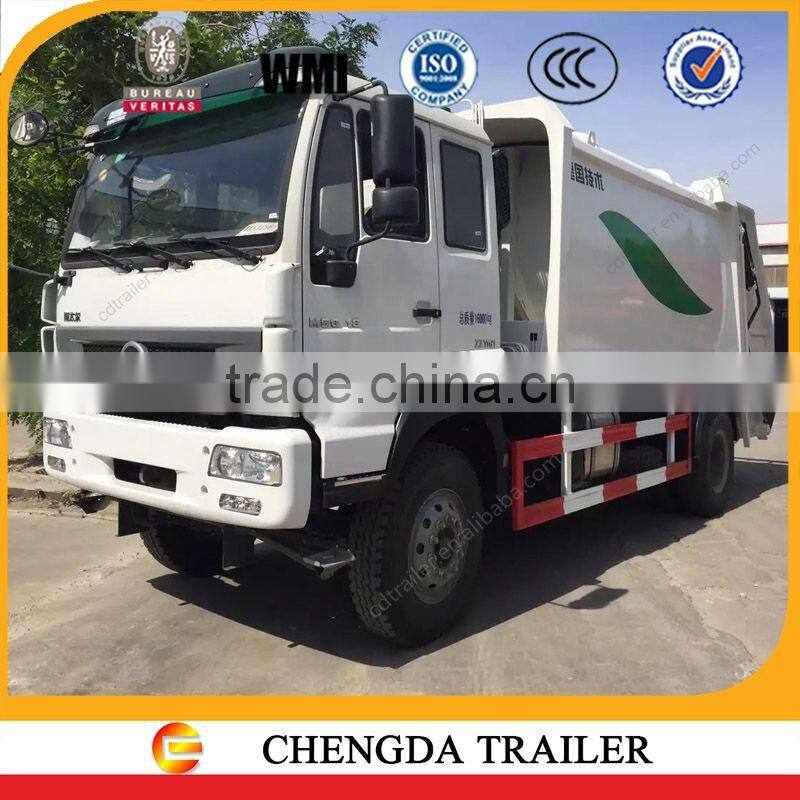 HOWO 4*2 12CBM Garbage Truck for sale