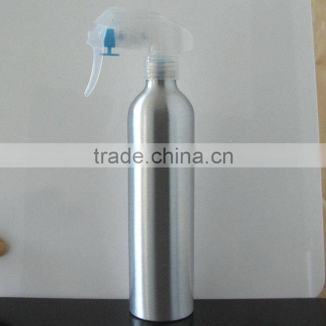 2017 Wholesale 30m -500ml empty aluminum bottle with mouse trigger sprayer aluminum trigger spray bottle for cosmetic packaging