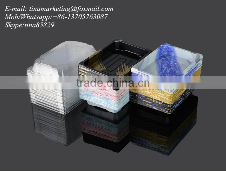 High Quality PS Disposable Plastic Sushi Container,Plastic Take Out Sushi Packaging,Japanese Sushi Box with Printed film