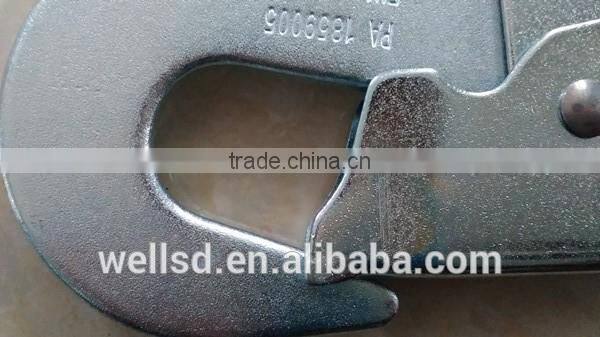 safety lanyard with double self locking galvanized snap hook