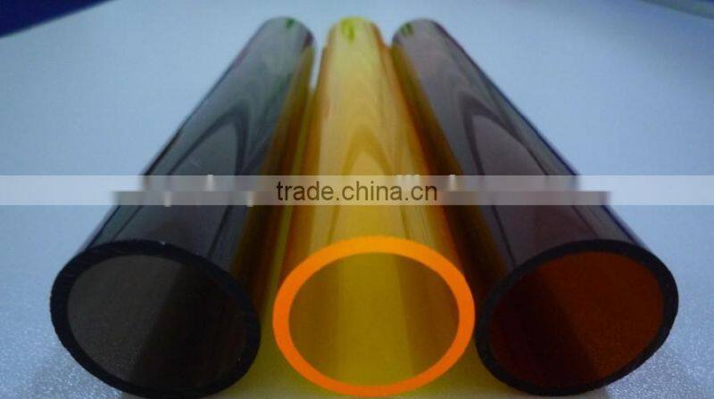 Freesky high quality transparent plastic tubes, milk white PC diffusion tubes, cheap solic acrylic tubes