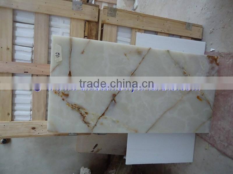 commercial countertop high quality WHITE ONYX TABLE TOPS COLLECTION