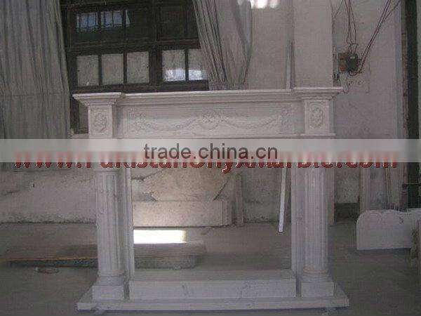LUXURY DESIGN MARBLE CARVED FIRE PLACES