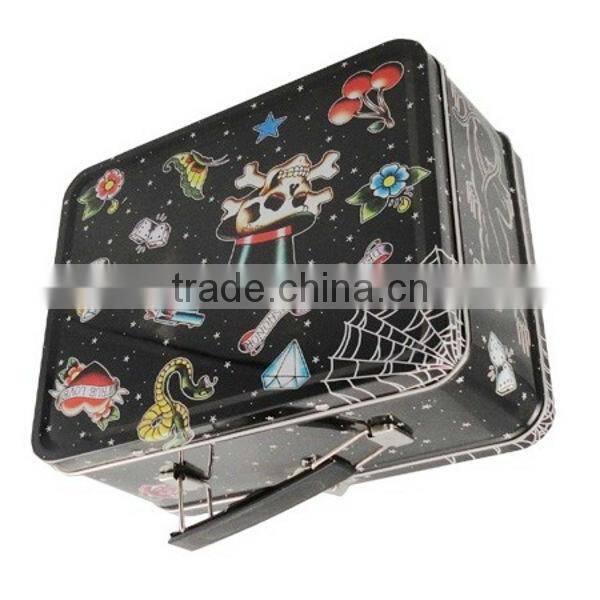 R155 rectangular small tin lunch box