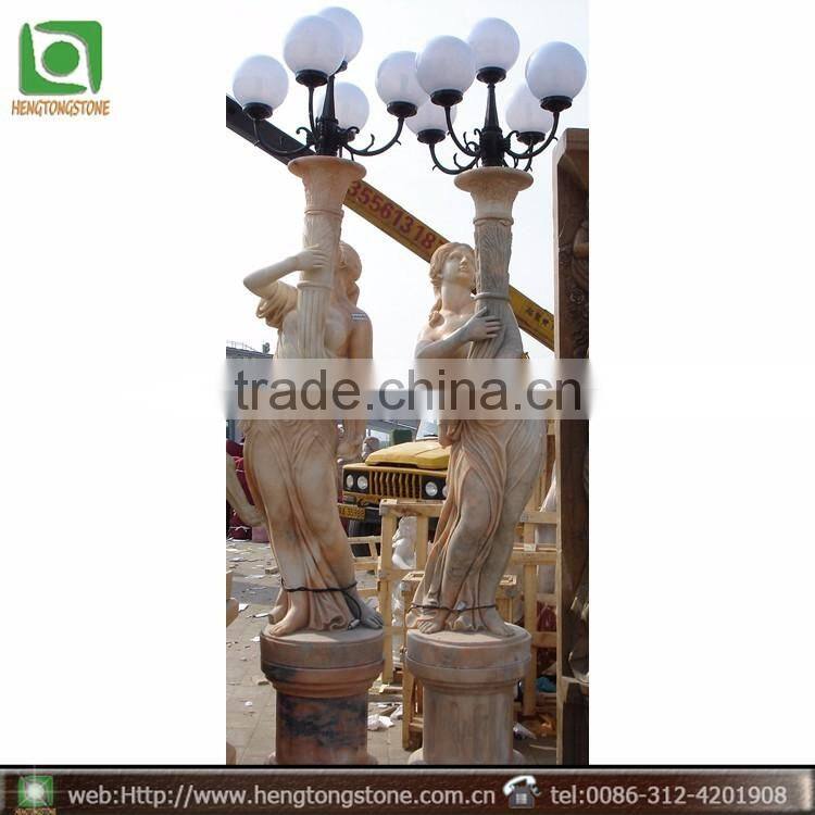 Marble Garden Lamps And Lanterns Statues