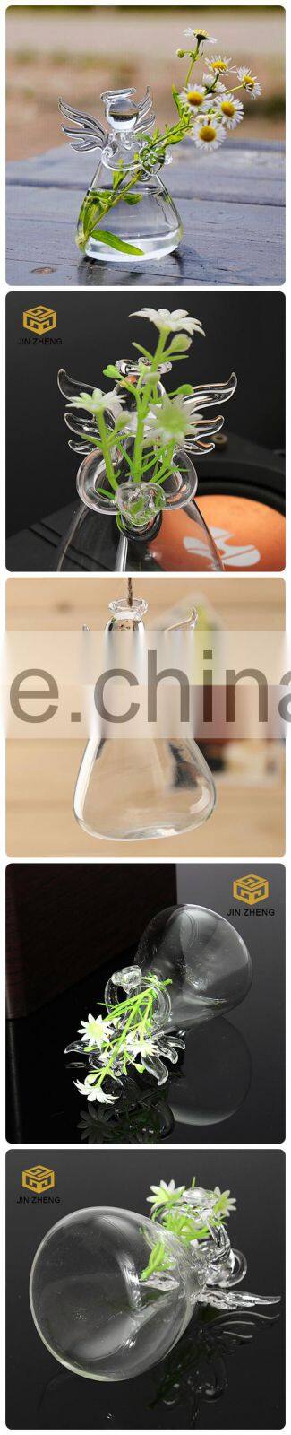 Clear Angel Shape Hydroponic Container for Home Decoration