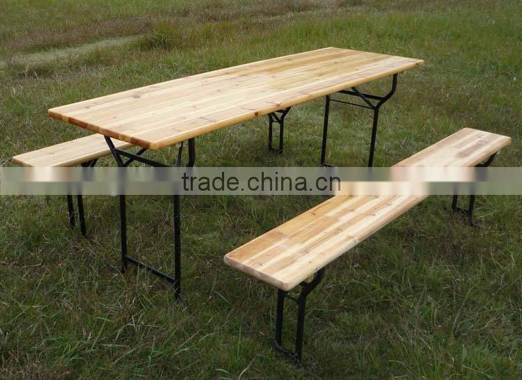 beer folded table beer long bench