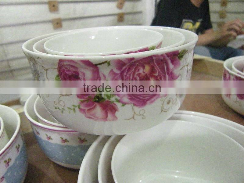 porcelain fresh bowl with plastic lid,fruit