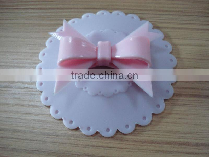 Colorful and funny cake food grade silicone cup lid