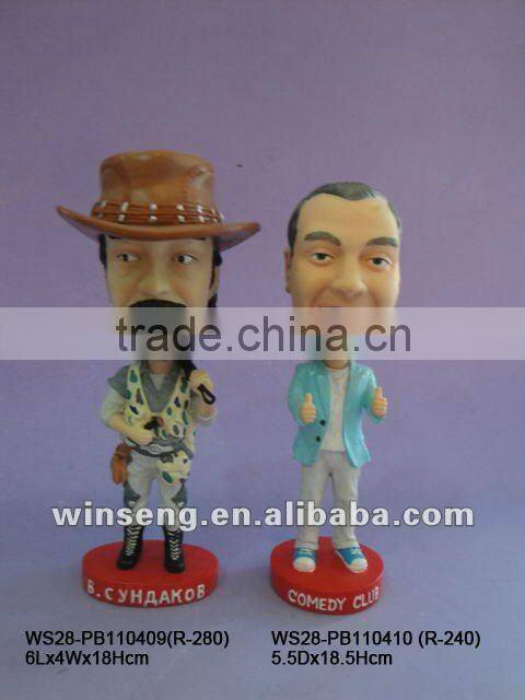 polyresin Man bobble head
