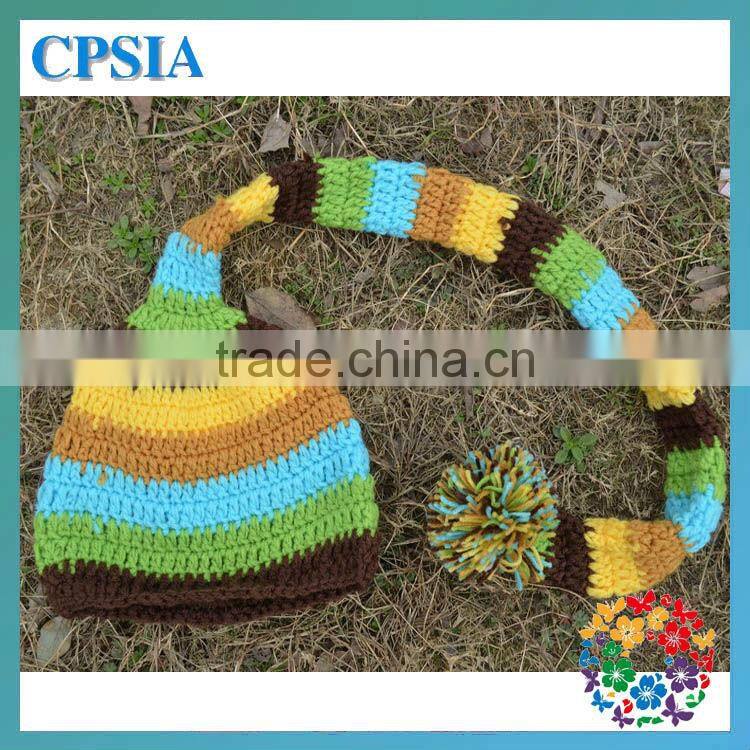 Hot sale Knit Hat free Pattern Crochet Baby Cap Jesters cap have 5 design