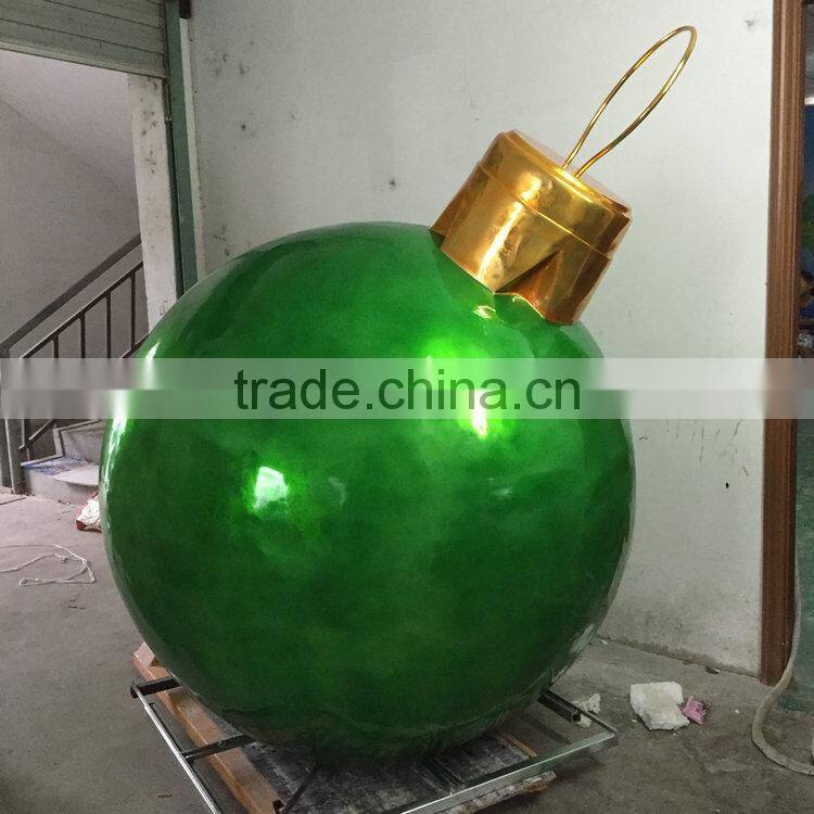 FRP electroplate green Christmas ball